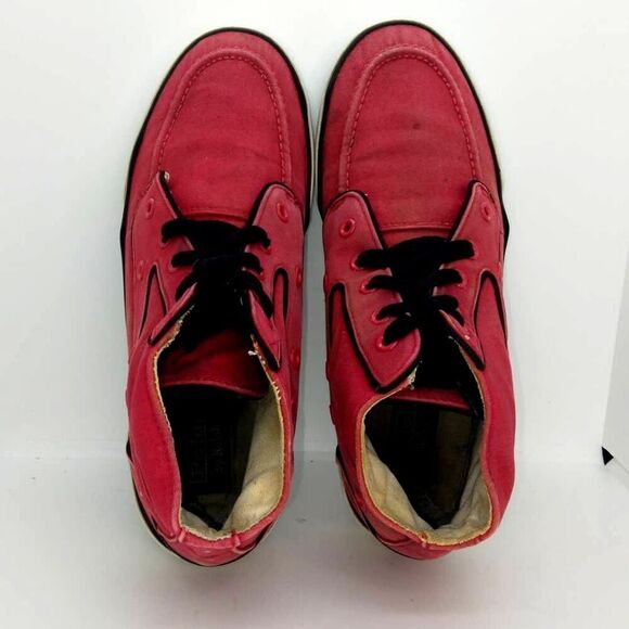 Polo Ralph Lauren Lander Chukka Men's Pre-owned Red High Top Sneakers - sz. 9D - Picture 3 of 6